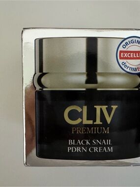 CLIV Premium Black Snail PDRN Cream - Black & Gold Jar